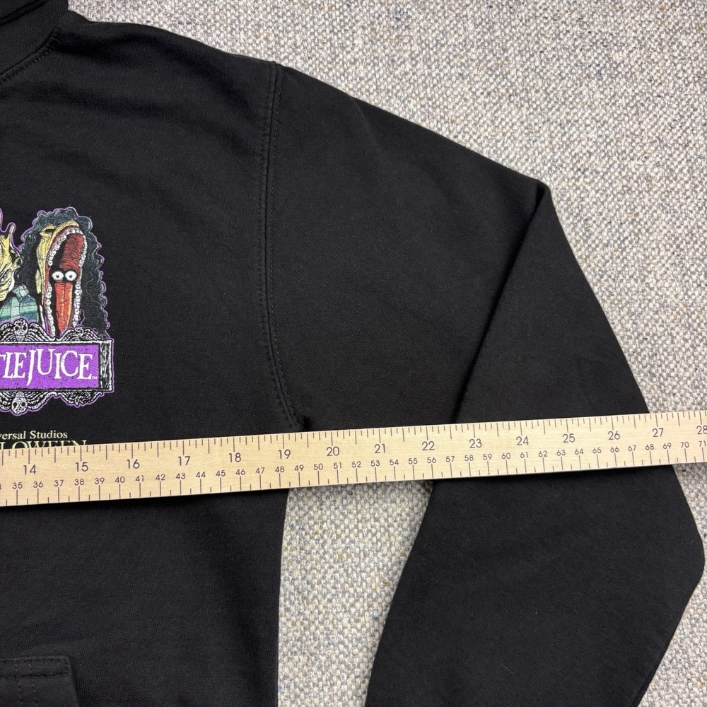 Universal Studios Halloween Horror Nights HHN Beetlejuice Hoodie Adult Sz Small - Picture 6 of 8